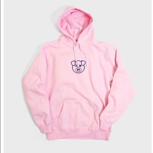 Shane Dawson Embroidered Logo Hoodie Pink Sz Large